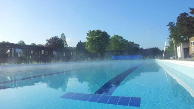 Outdoor swimming pool at Jubilee Park Woodhall Spa