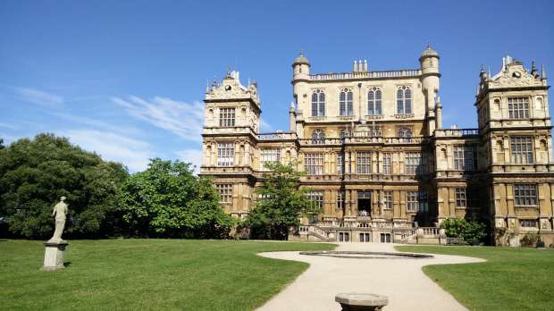 Outside view of Wollaton Hall and Park in Nottingham