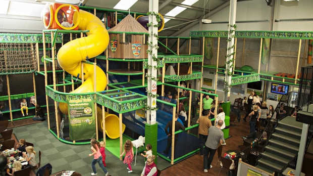 Indoor soft play frame at The Jungle Skelmersdale