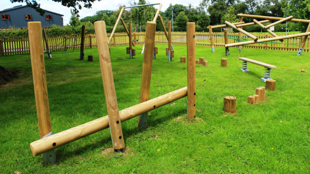Outside play area at Ludlow Food Centre