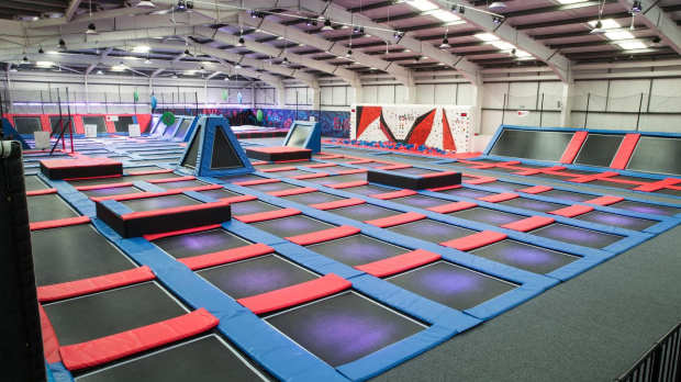 Trampolines at Energi Trampoline Park Preston