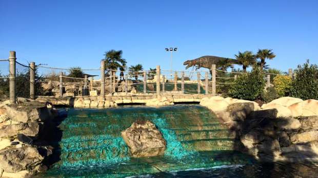 Waterfall at Dinosaur Safari Adventure Golf in Barnet