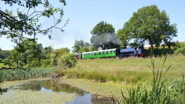 Steam Train at Foxfield Railway in Stoke on Trent
