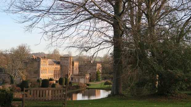 Outside view of Forde Abbey House and Gardens in Chard