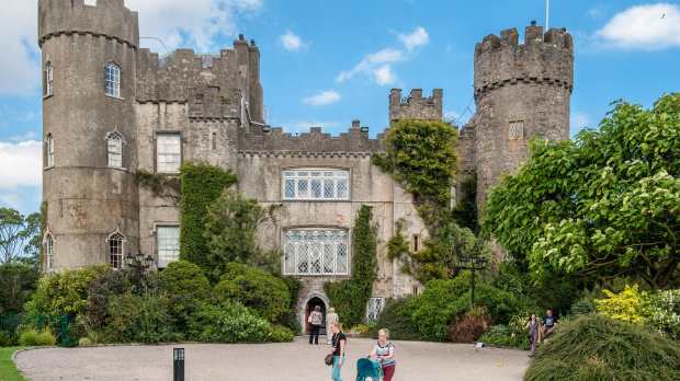 Outside view of Malahide Castle and Gardens in Malahide