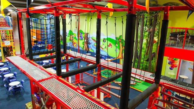 High rope course at Go Kids Go in Dublin