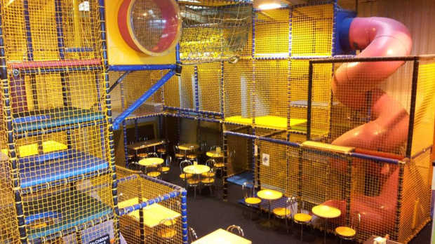 Soft play area at Jungle Js Play and Party Centre in Oldham
