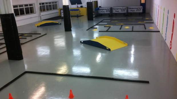 Segway obstacle course at Swegway Park in Sheffield