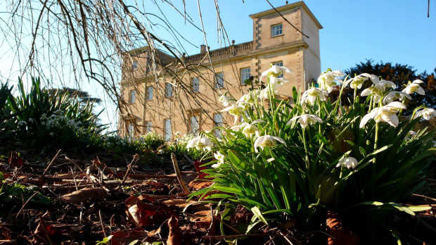 Outside view of hall at Lydiard Park in Swindon