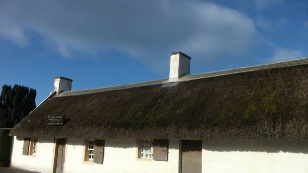 Burn cottage at The Robert Burns Birthplace Museum in Ayr