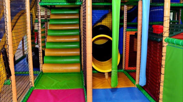 Tumble stairs and slide at Fun Junction in Cheshunt