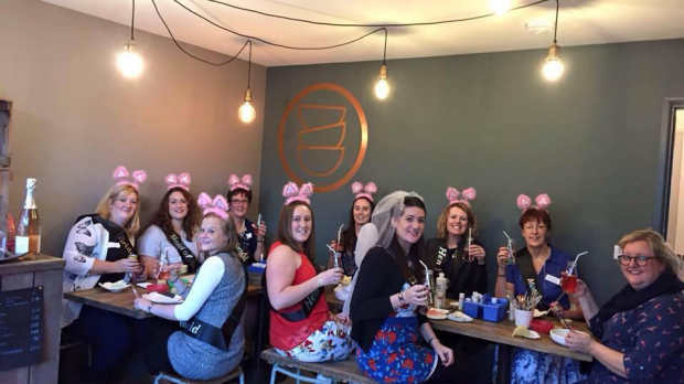 Hen party at Manic Ceramics in Hereford
