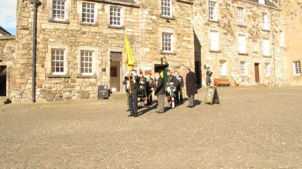 Regiment men at Argyll and Sutherland Highlanders Regime in Stirling