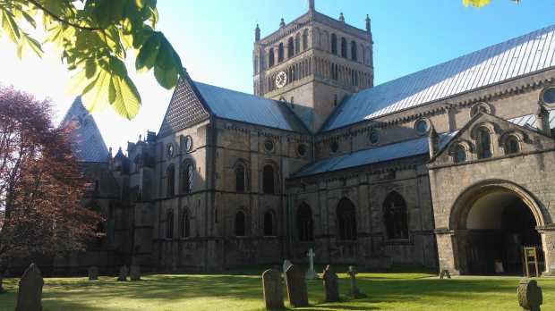 Outside view of Southwell Minster in Southwell