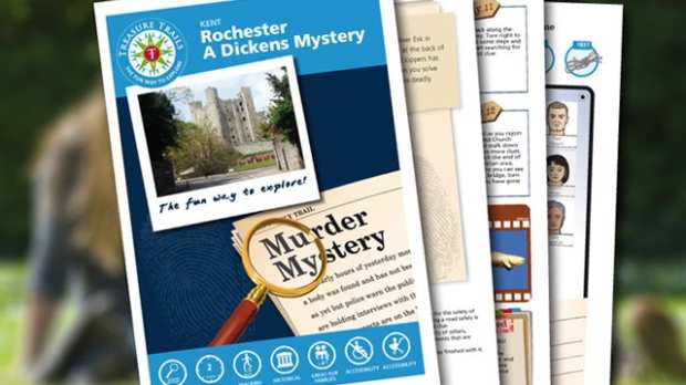 Map and booklet for The Rochester Mystery Trail