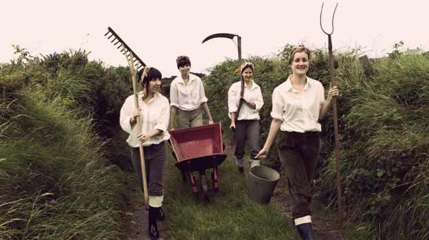 Staff of Cregneash Village Folk Museum