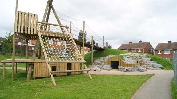 Playground at Sycamore Green Adventure Centre in Dudley