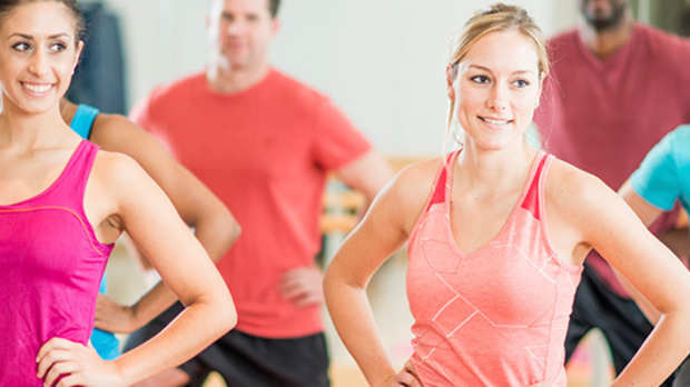 Aerobics class at Kingfisher Leisure Centre Sudbury