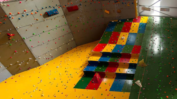 Climbing walls at Newton Aycliffe Leisure Centre