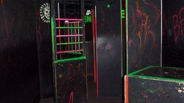 Lazer tag arena at Barry Island Quasar in Barry Island