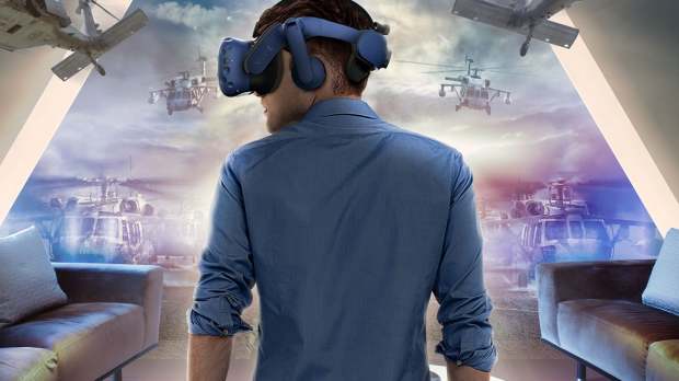 In VR game at Virtual Reality Escapes in Chester