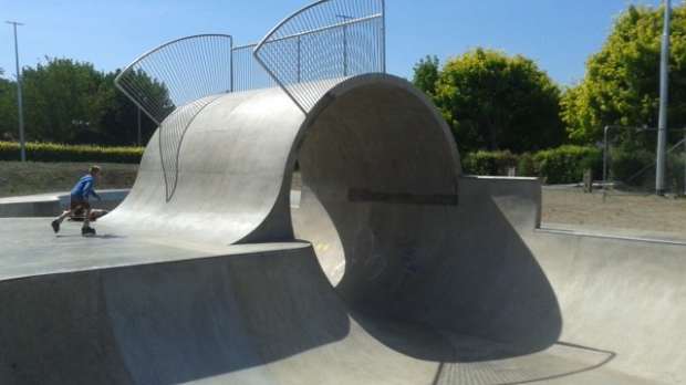 Boy skating at Livingston Skate Park
