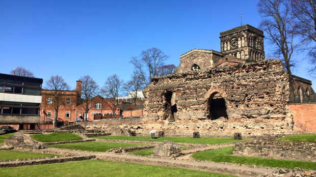 Ruins at Jewry Wall Museum in Leicester