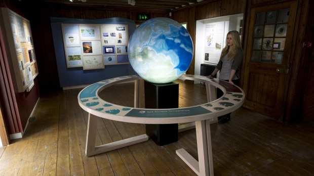 Woman in Earth Room at Fair Maids House Visitor and Information in Perth
