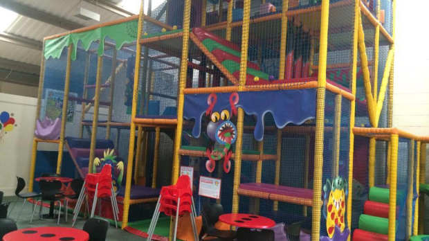 Indoor soft play frame at Mini Monsters Softplay in Oakham