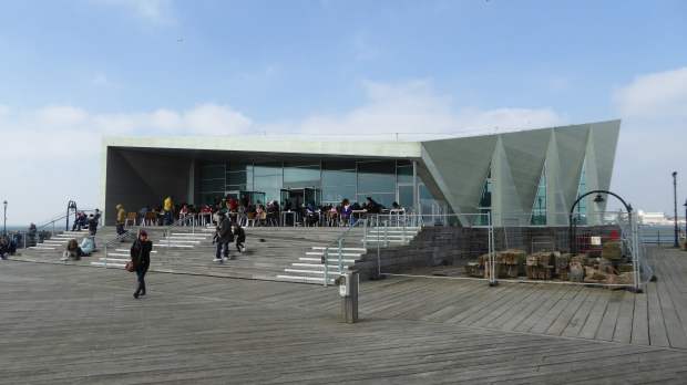 Outside view of Southend Pier Museum in Southend On Sea