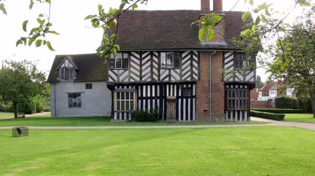 Tudor building at Blakesley Hall in Birmingham