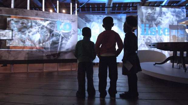 Kids in interactive collection show at Museum of London Docklands