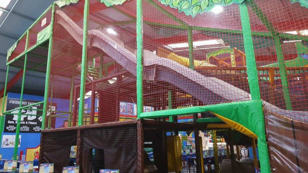 Soft play slide at Jumbo Jungle in Consett