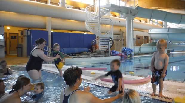 Families in swimming pool at Invergordon Leisure Centre