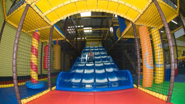 Slides at Captain Jacks Adventure Play in Retford