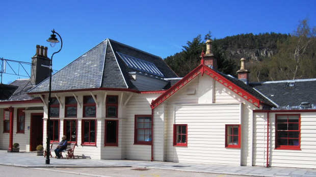 Outside view of The Old Royal Station at Ballater