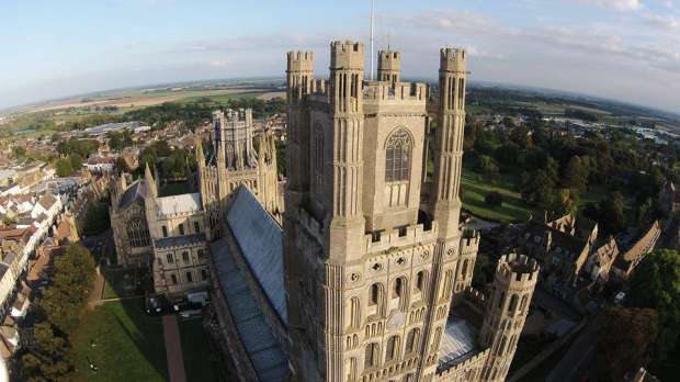 Aerial view of Ely Cathedral