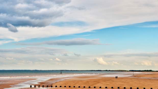 Sunny day at Bridlington Beach 