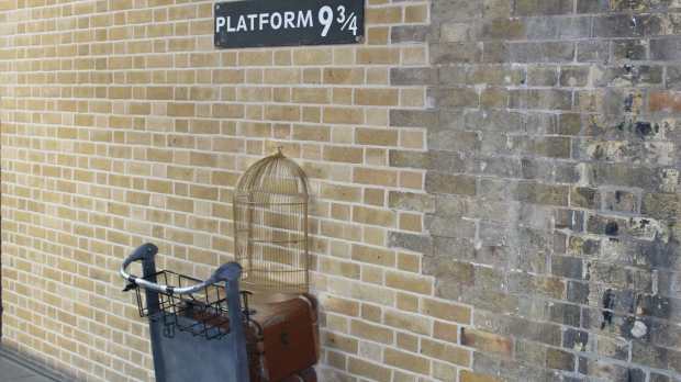 Platform 9 and three quarters at Harry Potter London Bus Tour in London