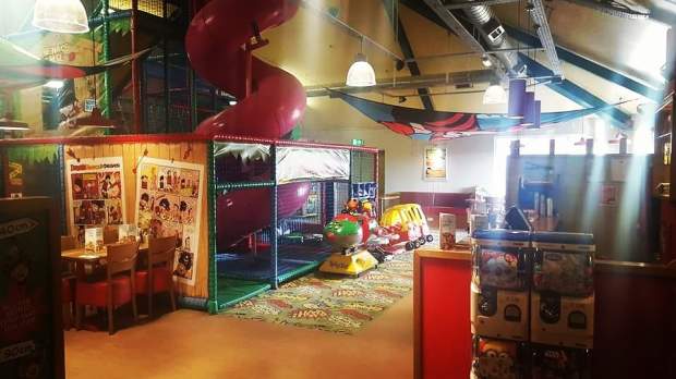 Indoor soft play frame and area at Fun Factory Cadgers Brae in Falkirk
