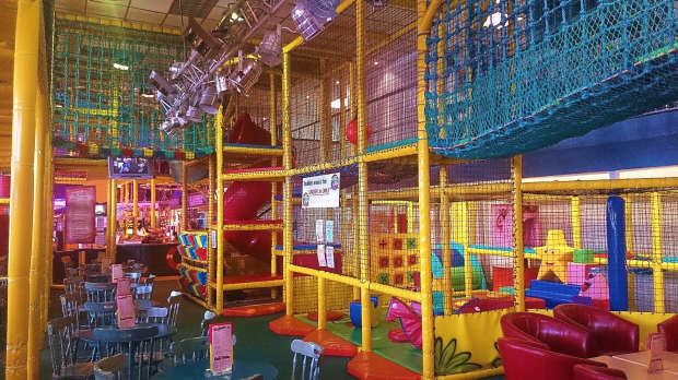 Indoor soft play frame at Captain Kids Adventure World in Skegness