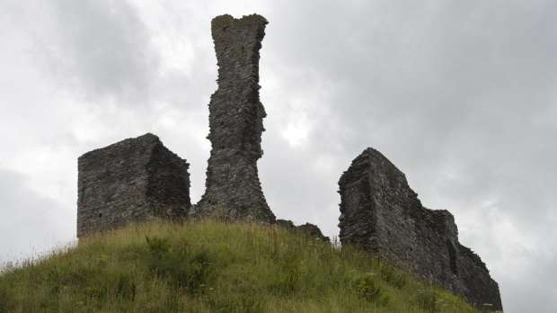 Ruins at Okehampton Castle