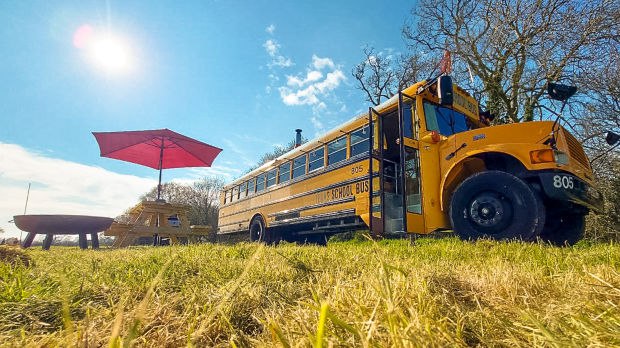 American School Bus Glamping - Featured Image - 1