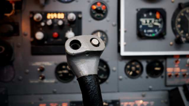 Aircraft controller at Boscombe Down Aviation Collection in Salisbury