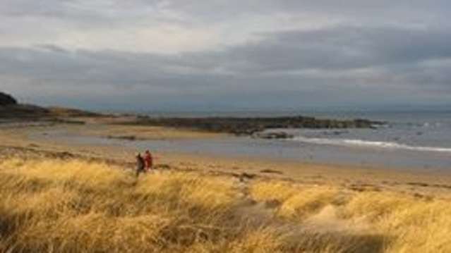 Beach at Yellowcraig in North Berwick