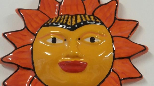 Painted pottery at Happy Potter in Stockport