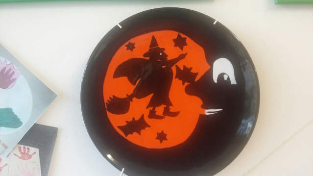 Halloween pottery at Happy Potter in Stockport