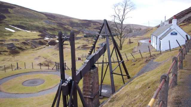 Outside view Museum of Lead Mining in Wanlockhead