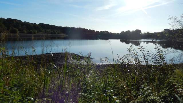 Lake at Ogden Water Country Park in Halifax