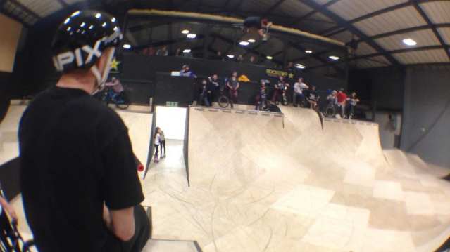 A BMX competition at Area 25 Skatepark in Ipswich